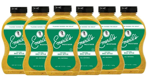 Vista 10 de Emeril Lagasse Mostaza gourmet – Dijon, jalapeño y dulce picante – 12 oz de salsa de mostaza natural prémium (individual/paquete de 1, Dijon)