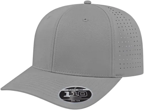 Vista 39 de Cap America i8533 Flexfit 110 Gorra Snapback Perforada de Rendimiento de Perfil Medio de 6 Paneles con Protección UV y Snapback Ajustable