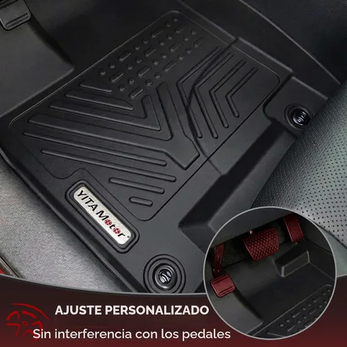 Vista 3 de YITAMOTOR Tapetes para vehículo compatibles con Honda Ridgeline Crew Cab 2017-2026, tapetes de piso de ajuste personalizado TPE para todo