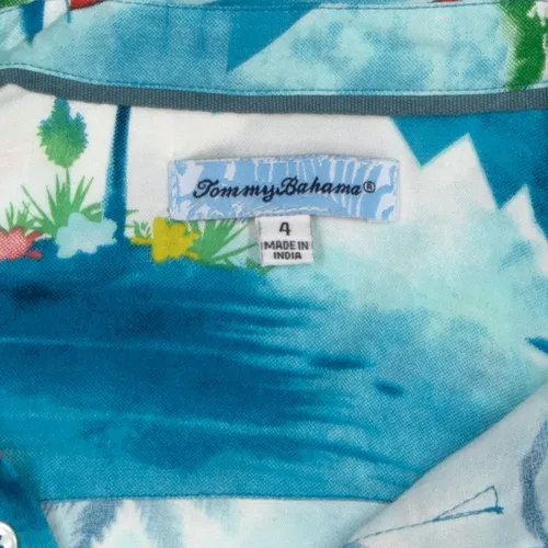Vista 3 de Tommy Bahama Camisa tejida con botones para niños, camisa tejida con botones para niños