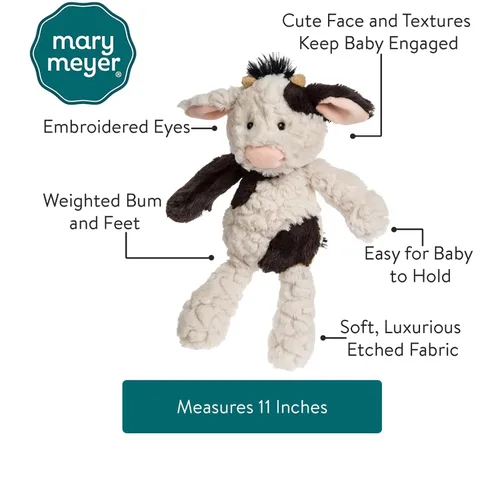 Vista 2 de Mary Meyer - Conejo de peluche de la colección Putty Nursery, vaca, 1 unidad (paquete de 1)