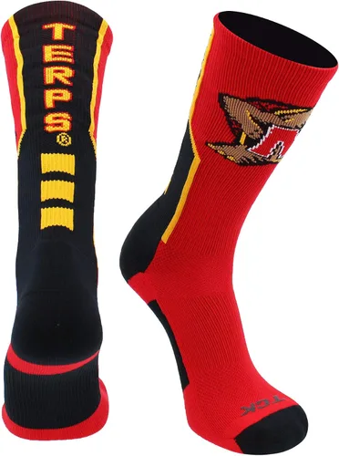 Vista 23 de TCK NCAA Perimeter Crew Socks, calcetines deportivos de equipo de rendimiento atlético para hombres y mujeres, absorben la humedad, con licencia