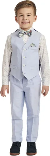 Vista 2 de Nautica Boys' 4-Piece Set with Dress Shirt, Bowtie, Vest and Pants