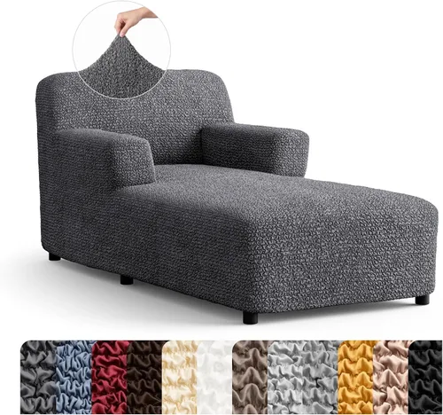 Vista 32 de PAULATO BY GA.I.CO. Funda para Silla de Tumbona Sin Brazos - Funda Deslizante para Silla de Tumbona - Funda para Sofá de Salón - Fundas Deslizantes