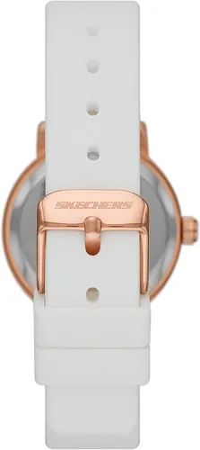 Vista 3 de Skechers Reloj deportivo analógico de cuarzo de silicona o cuero para mujer