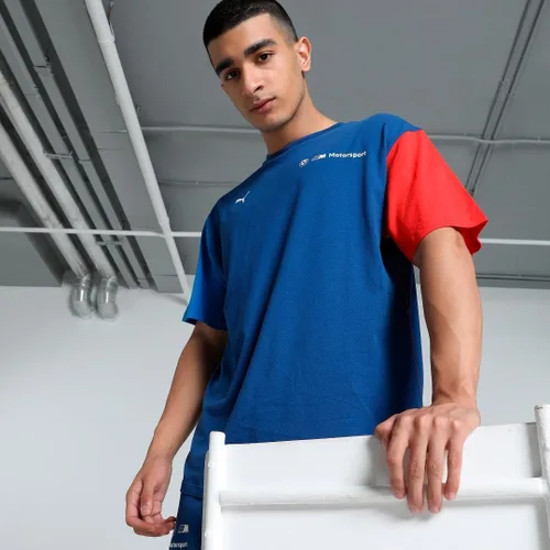 Vista 45 de PUMA Camiseta con logotipo BMW M Motorsport Essentials para hombre