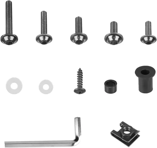 Vista 4 de Kit de pernos de carenado, tornillos, tuercas, arandelas, clips de pernos de motocicleta, aptos para Ducati 959/1299/959s/1098/848/1198 Kit de Negro