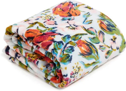 Vista 41 de Vera Bradley Manta de forro polar para mujer, manta de felpa suave para sofá, dormitorio y decoración del hogar