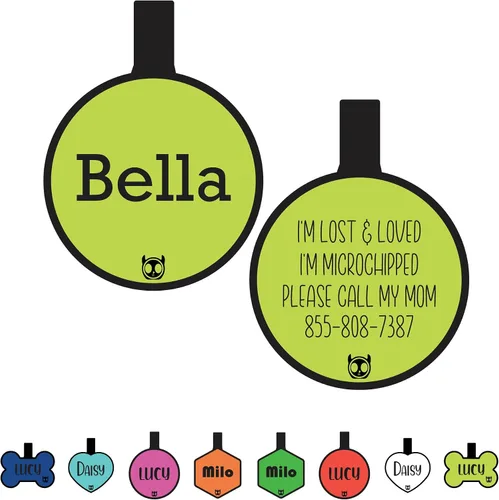 Vista 12 de Etiqueta de gato silenciosa de silicona personalizada con 5 líneas de grabado profundo personalizado duradero, etiqueta de identificación de mascota