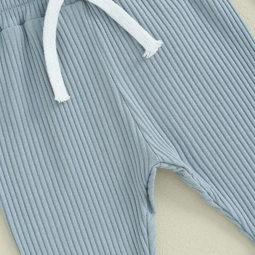 Vista 7 de ZAXARRA Pantalones de bebé para niños, pantalones harén para niños, pantalones deportivos casuales con bolsillo