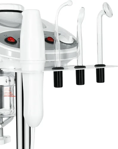 Vista 3 de Funnylife Vaporizador facial de aromaterapia 3 en 1, lámpara LED de aumento 5X, máquina de alta frecuencia,Equipo de belleza de spa de salón