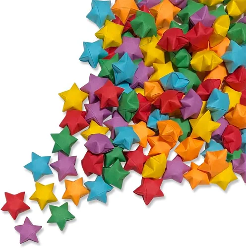 Vista 14 de Estrellas de la suerte (100) (lámina azul)