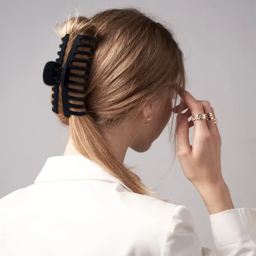 Vista 8 de MAORULU Pinzas para el cabello con garra mate extra grandes para cabello grueso, 5.25 pulgadas, para mujeres y niñas, paquete de 4