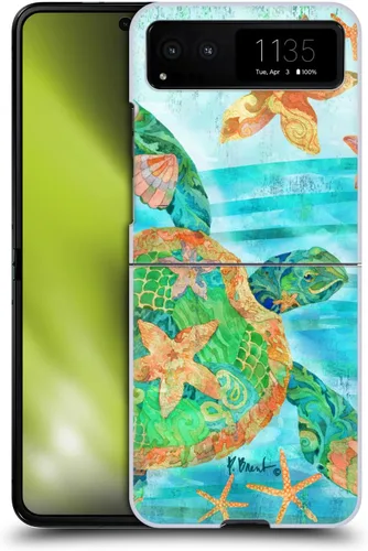 Vista 11 de Head Case Designs Officially Licensed Paul Brent Agate Mermaid Coastal Hard Back Case Compatible with Motorola Razr 40 / Razr 2023