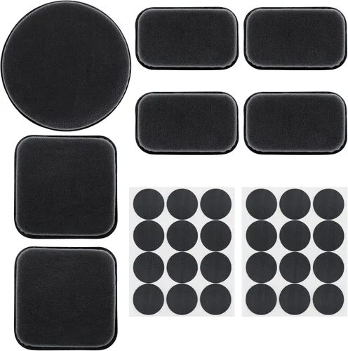 Vista 10 de Kit de acolchado para casco, almohadillas universales de espuma de repuesto para bicicleta, motocicleta, accesorios para casco (negro, juego de 1)