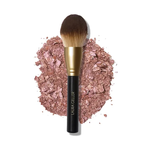 Vista 21 de LAURA GELLER NEW YORK - Brocha retráctil con mango de aluminio Kabuki, para todo el maquillaje facial y base para maquillaje facial líquido, crema