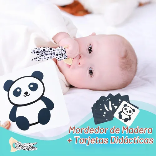 Vista 7 de vocheer Juguetes para bebés de alto contraste para recién nacidos, set