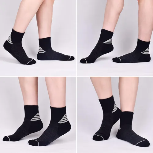 Vista 5 de J.WMEET Calcetines atléticos para mujer, calcetines acolchados para correr, senderismo, rendimiento, de algodón, paquete de 6