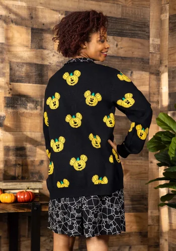 Vista 2 de Cardigan para Adulto de Mickey Calabaza Cakeworthy Multicolor