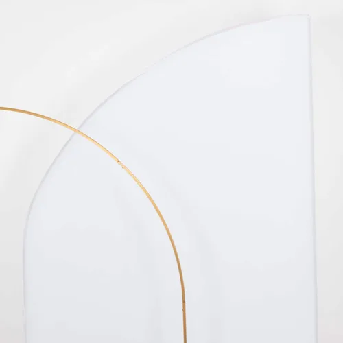 Vista 95 de Efavormart - Juego de 4 fundas de elastano beige para arco de media luna, fundas de telón de fondo Chiara de 2.5 pies a 7 pies para escenarios