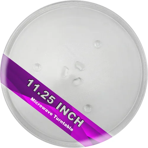 Vista 2 de Placa giratoria de vidrio pequeña de 9.6" para microondas - Compatible con Panasonic F06016D00XN & A06015G10XN, placa de reemplazo de 9-5/8