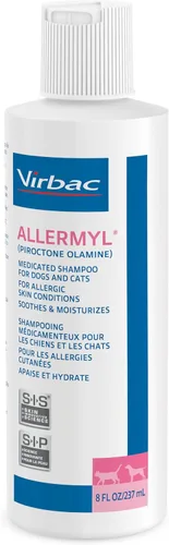 Vista 6 de Allermyl Champú Medicado para Mascotas Hipoalergénico, Champú Calmante e Hidratante para Perros y Gatos Alérgicos (por Virbac)