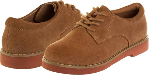 Vista 4 de French Toast Zapatos de vestir para niñas y niños Zapatos Oxford para niños, uniforme escolar, zapatos de vestir para iglesia, con cordones de piel