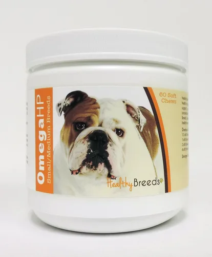 Vista 80 de Healthy Breeds Affenpinscher Omega HP - Masticables suaves para piel y pelaje, 60