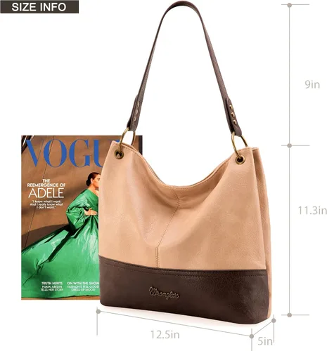 Vista 7 de Wrangler Hobo Bags for Women Vegan Leather Top Handle Shoulder Purses and Handbags