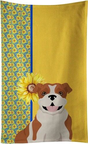 Vista 97 de Caroline's Treasures WDK5313KTWL - Toalla de cocina con diseño de girasoles de verano, color negro y tostado, Airedale Terrier, toalla de mano