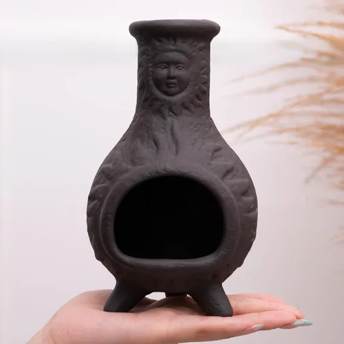 Vista 4 de MOUGIGI Soporte de Palo Santo Hecho a Mano y Quemador de Conos de Incienso - Elegante Accesorio para Limpias de Salvia con Capacidad para Rituales