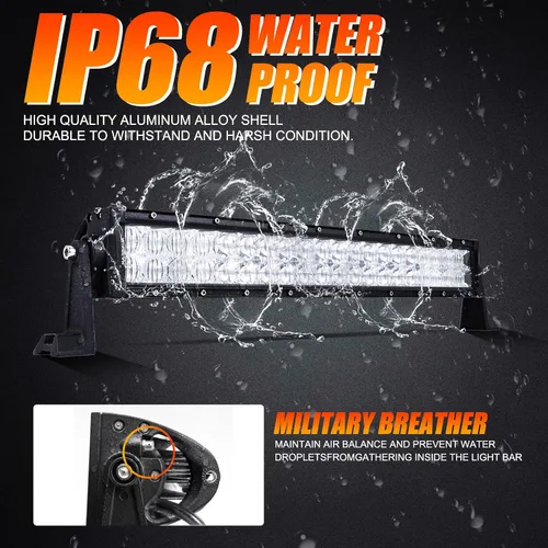 Vista 6 de Combo de barra de luz LED Auxbeam y LED PHILIPS para vehículos Pickup SUV ATV Ford F150