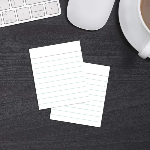 Vista 9 de Home Advantage Tarjetas de índice rayadas de 2.5 x 3 – Nuestro paquete de 50 tarjetas de notas rayadas utiliza cartulina resistente para hacerlos a