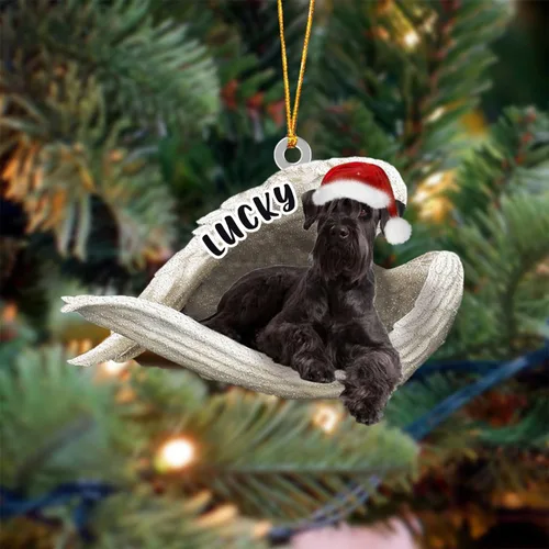 Vista 106 de Ángel durmiente de Afghan Hound para Navidad, adorno personalizado con el nombre del perro, adorno de Navidad personalizado para amantes de perros