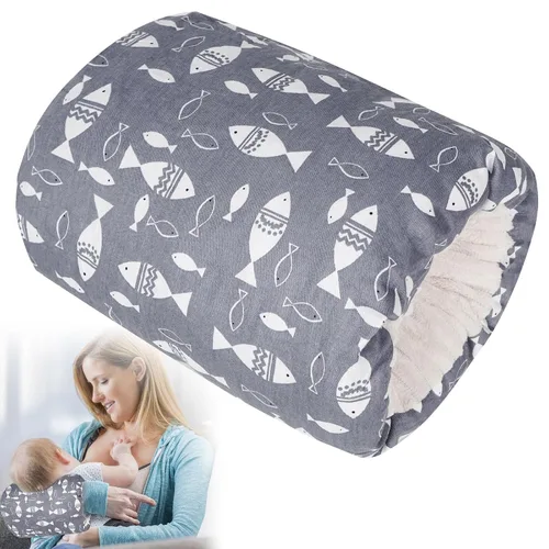 Vista 10 de Almohada de Brazo para Alimentación de Bebé, Almohada de Brazo de Algodón Suave para Lactancia de Recién Nacido, Almohada de Lactancia para Mayor