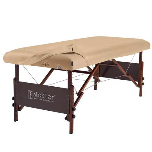 Vista 9 de Master Massage Funda de protección de mesa de masaje de cuero de vinilo de poliuretano rectangular universal para mesa de masaje, protector de Negro