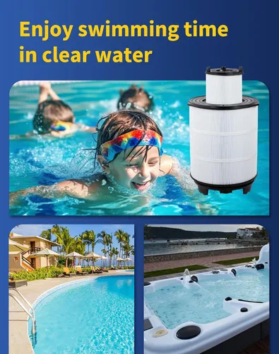 Vista 6 de ZOTEE Juego de cartuchos de filtros de piscina interior y exterior que reemplaza a Sta-Rite 25021-0200s y 25022-0201s System 3 S7m120,300sq.ft Negro