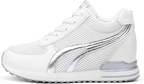 Vista 2 de AONEGOLD Zapatos deportivos de moda para mujer, regalos para el día de la madre, zapatos deportivos de plataforma para mujer, zapatos de plataforma