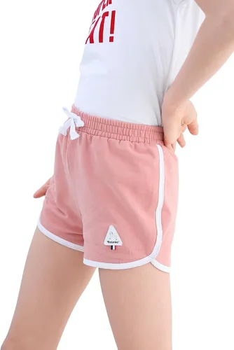 Vista 4 de Rolanko Pantalones cortos activos de delfín para niñas, paquete de 3 unidades, ciclismo, correr, verano, playa, atletismo, deportes, 4-14 años