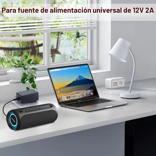 Vista 5 de Kimaru Adaptador de corriente de 12 V 2 A, certificación UL, 12 voltios, 2000 mA, cable de alimentación de CA a CC con 5 puntas para tiras LED