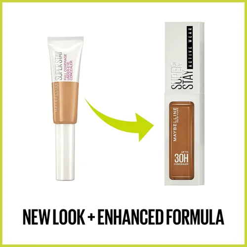 Vista 8 de Maybelline Super Stay - Maquillaje corrector líquido, corrector de cobertura completa, hasta 30 horas de duración, resistente a la transferencia, SS