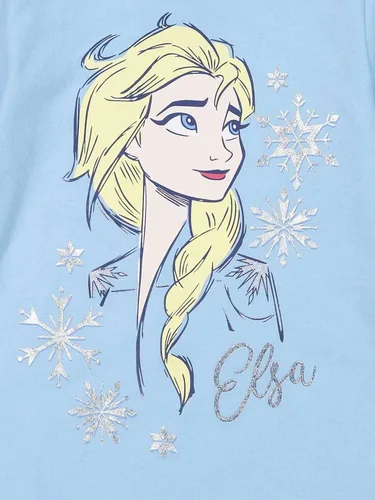Vista 8 de Disney Frozen Princess Anna Elsa - Conjunto de camiseta y leggings para niñas pequeñas y grandes