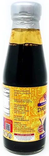 Vista 4 de Salsa de soja oscura Rani 7oz (200g) tarro de vidrio ~ Sin colores Sin OMG Vegano Sin gluten Origen indio