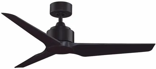 Vista 19 de Fanimation TriAire Custom 48 In Ceiling Fan, Black, Black Blades Light kit sold separately. Damp rated for indoor/outdoor use. Remote included.