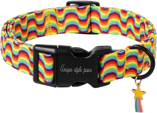 Vista 70 de Unique style paws Collar de perro con hebilla de plástico con colgante, collar de cachorro para primavera y verano, traje de baño para fiesta