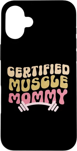 Vista 22 de iPhone 16 certified Muscle Mommy Groovy Pump Cover Lifting Case