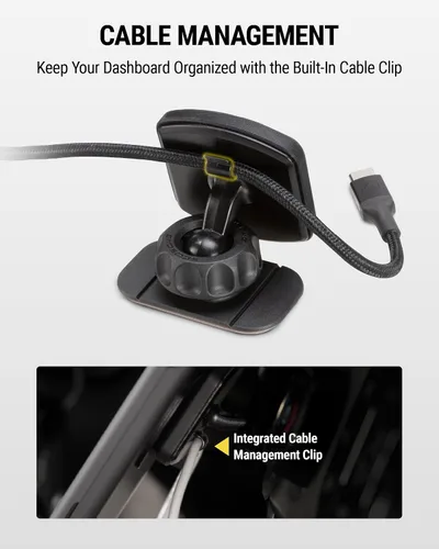 Vista 6 de Scosche MAGDM2 MagicMount - Soporte magnético de teléfono para salpicadero, cabezal magnético ajustable de 360°, soporte universal para teléfono