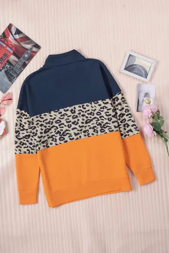 Vista 59 de KINGFEN Sudadera de manga larga con cremallera de un cuarto para mujer