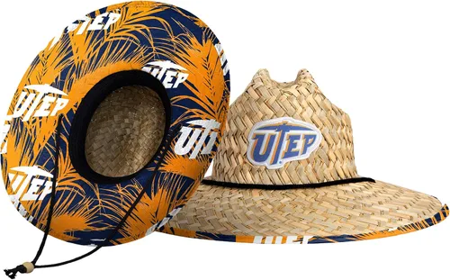 Vista 51 de FOCO - Sombrero de paja con logotipo de equipo universitario de NCAA y estampado floral para hombre