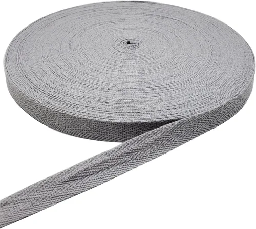 Vista 18 de Cinta de espiga de 50 yardas, cinta de algodón para coser (beige, 1 pulgada) Materiales respetuosos con el medio ambiente, suaves